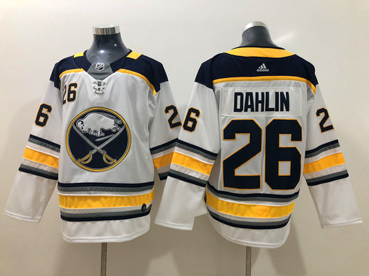 Men's Buffalo Sabres Rasmus Dahlin #26 White Replica Game Jersey