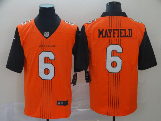 Men's Cleveland Browns Baker Mayfield Orange Game Jersey