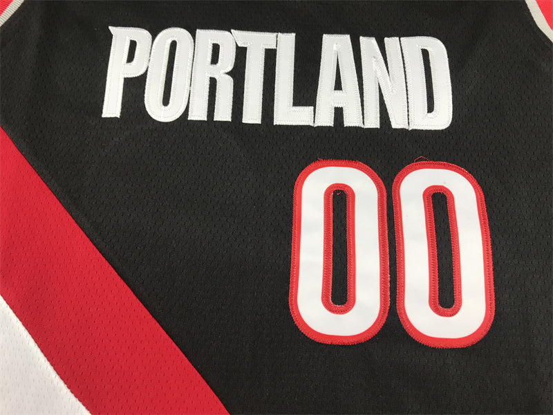 Men's Portland Trail Blazers Scoot Henderson #00 Black 2023 NBA Draft Swingman Jersey - Icon Edition