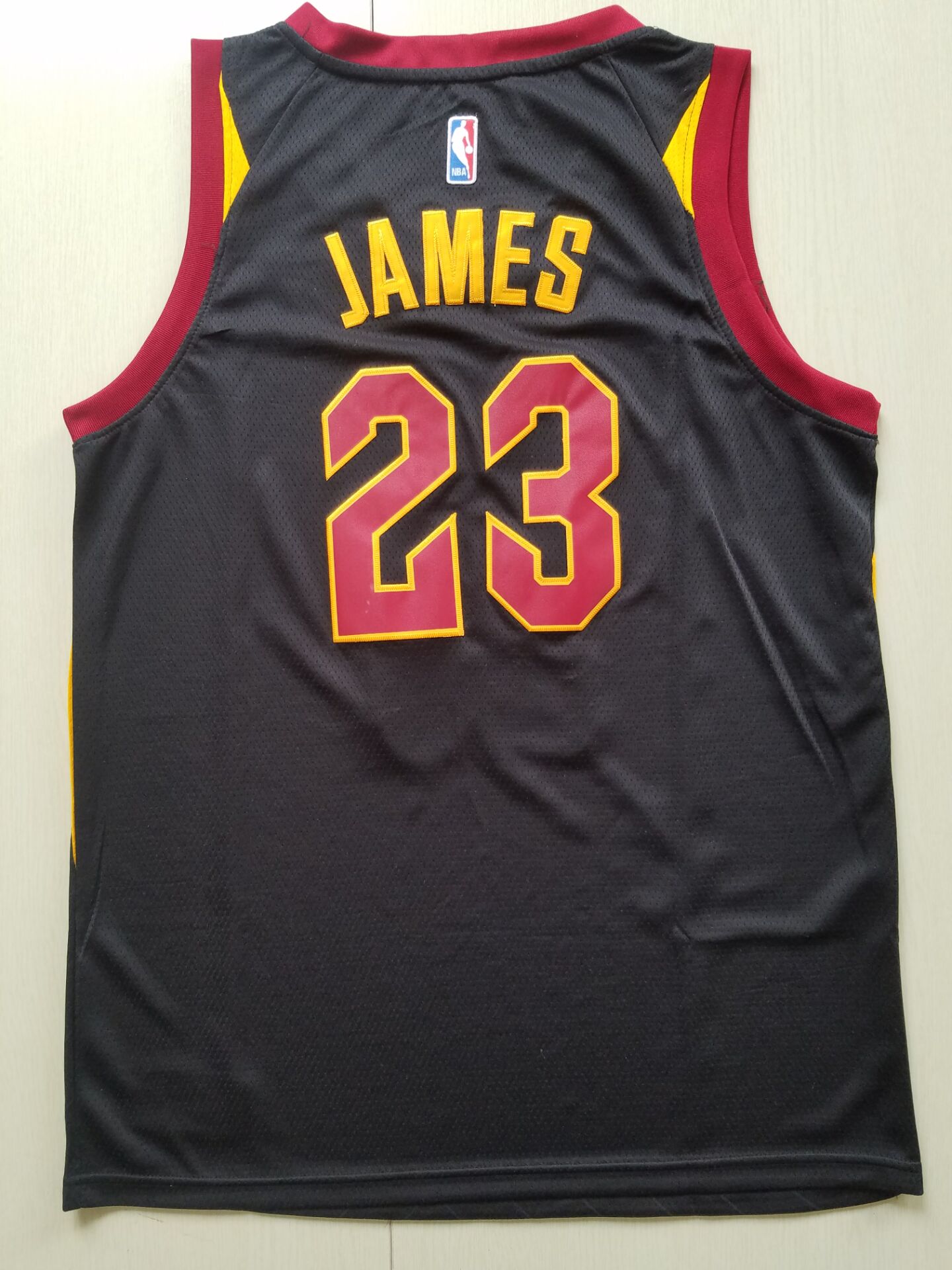 Men's Cleveland Cavaliers LeBron James #23 Black Swingman Player Jersey