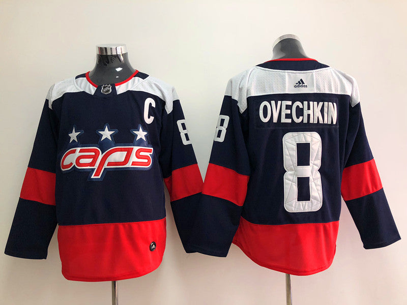 Men's Washington Capitals Alexander Ovechkin #8 Navy Home Breakaway Player Jersey