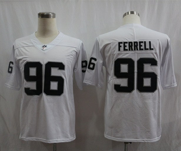 Men's Las Vegas Raiders Clelin Ferrell #96 White Game Player Jersey