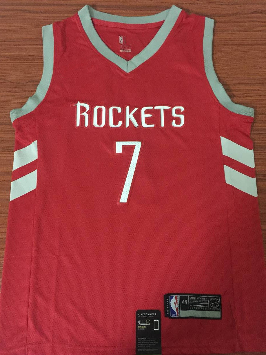 Men's Houston Rockets Carmelo Anthony #7 NBA Red Swingman Jersey