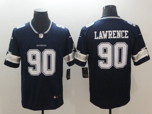 Men's Dallas Cowboys DeMarcus Lawrence #90 Navy Game Player Jersey