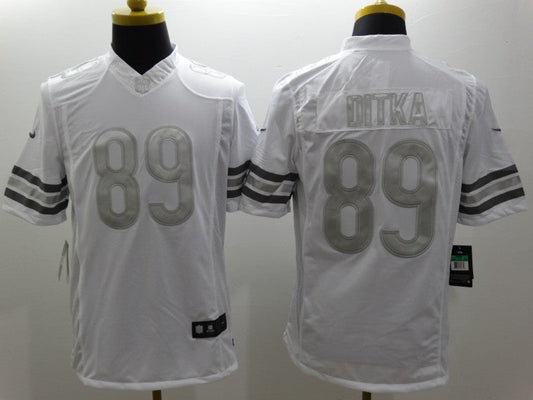 Men's Chicago Bears Mike Ditka #89 White Game Jersey