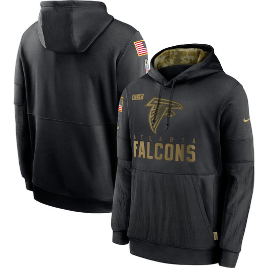 Men's Atlanta Falcons NFL 2020 Salute to Service Hoodie Black