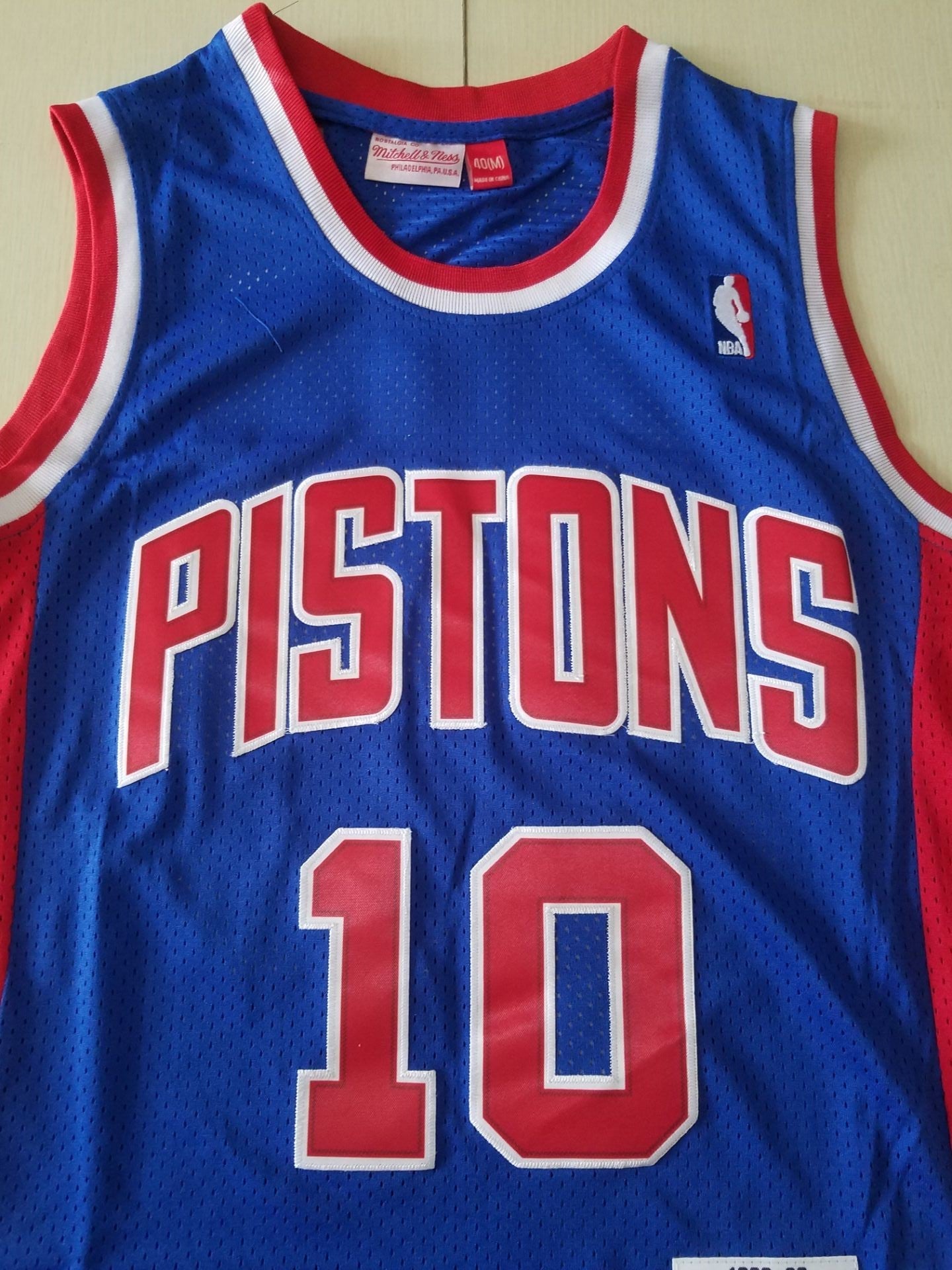 Men's Detroit Pistons Dennis Rodman 1988-89 Hardwood Classics Swingman Jersey