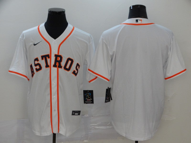 Men's Houston Astros White Home Replica Blank Jersey