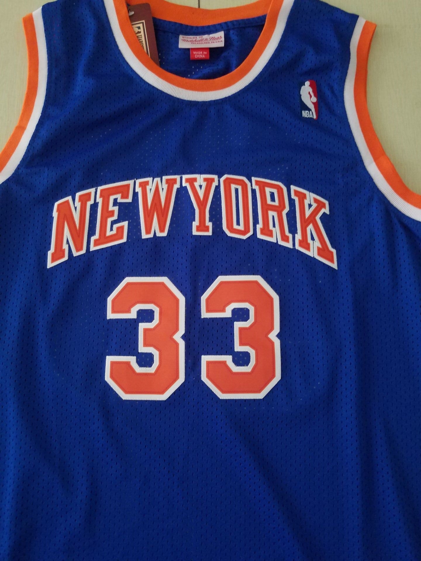 Men's New York Knicks Patrick Ewing 1991-92 Hardwood Classics Player Jersey