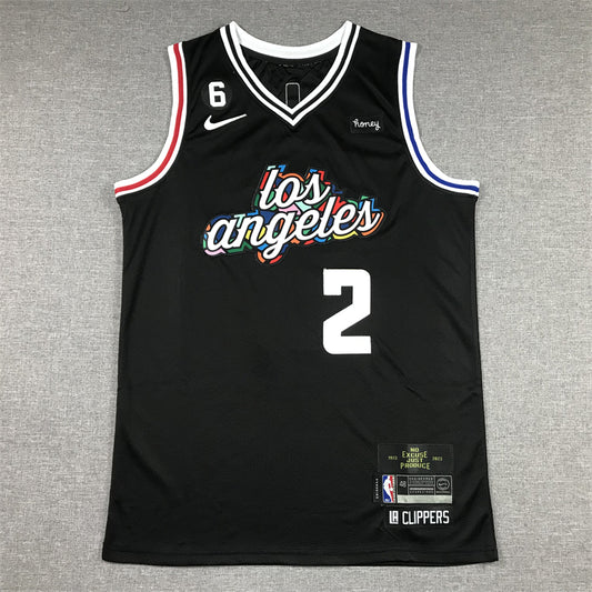 Men's LA Clippers Kawhi Leonard #2 Black 2022/23 Fastbreak Jersey - City Edition