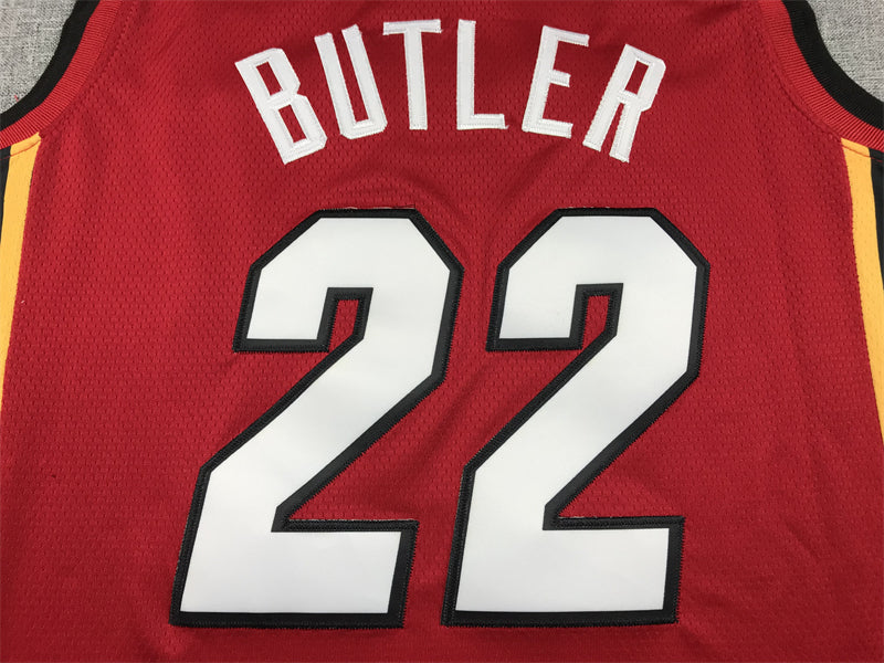 Men's Miami Heat Jimmy Butler #22 NBA Swingman Jersey RED