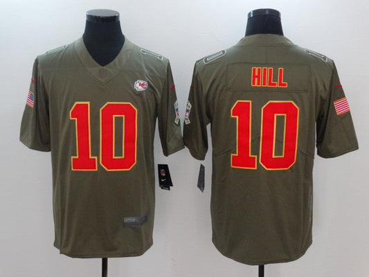 Men's Kansas City Chiefs Tyreek Hill Brown Game Jersey