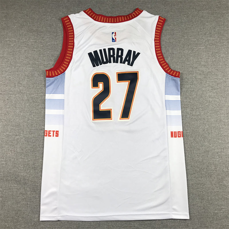 Men's Denver Nuggets Jamal Murray #27 Silver 2022/23 Swingman Jersey - City Edition