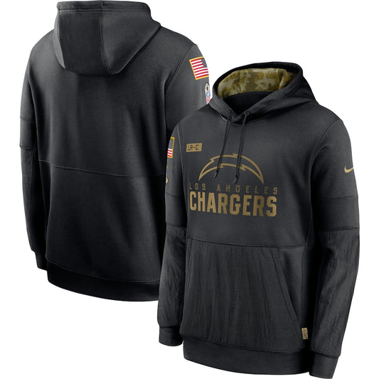 Men's Los Angeles Chargers NFL 2020 Salute to Service Hoodie Black