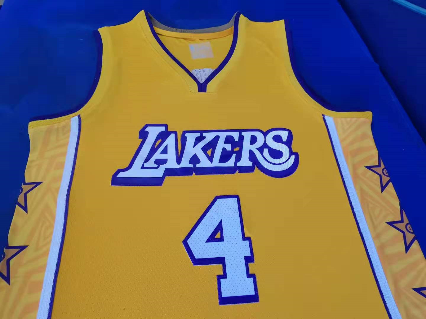 Men's Los Angeles Lakers Alex Caruso #4 Yellow Player Jersey