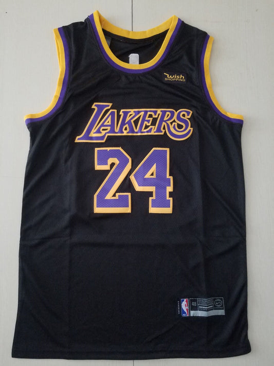 Men's Los Angeles Lakers Kobe Bryant #24 Black 2020/21 Swingman Player Jersey