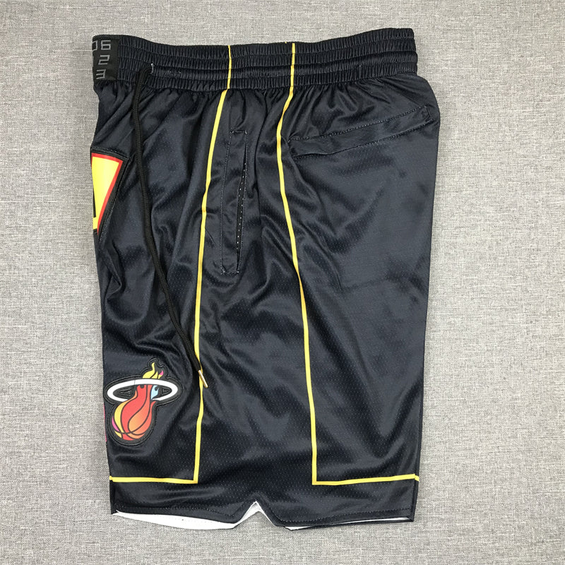 Men's Miami Heat City Edition Black Basketball Shorts