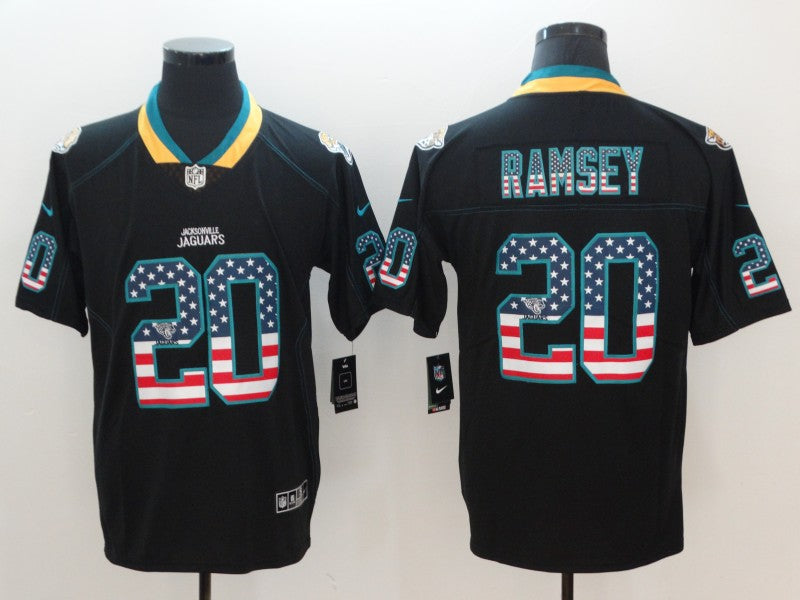 Men's Jacksonville Jaguars Jalen Ramsey #20 Black Player Game Jersey