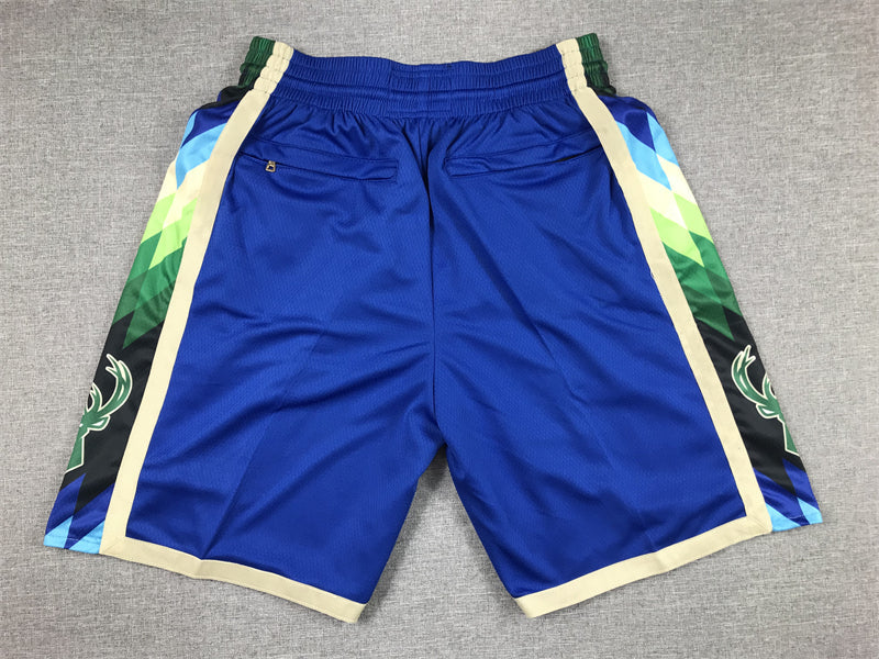 Men's Milwaukee Bucks Blue 2022/23 City Edition Basketball Shorts