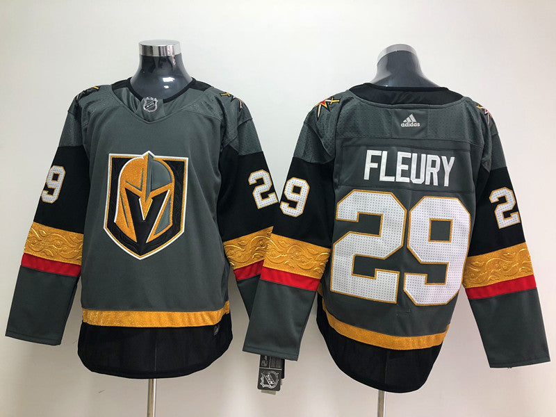 Men's Vegas Golden Knights Marc-Andre Fleury #29 Gray Breakaway Player Jersey