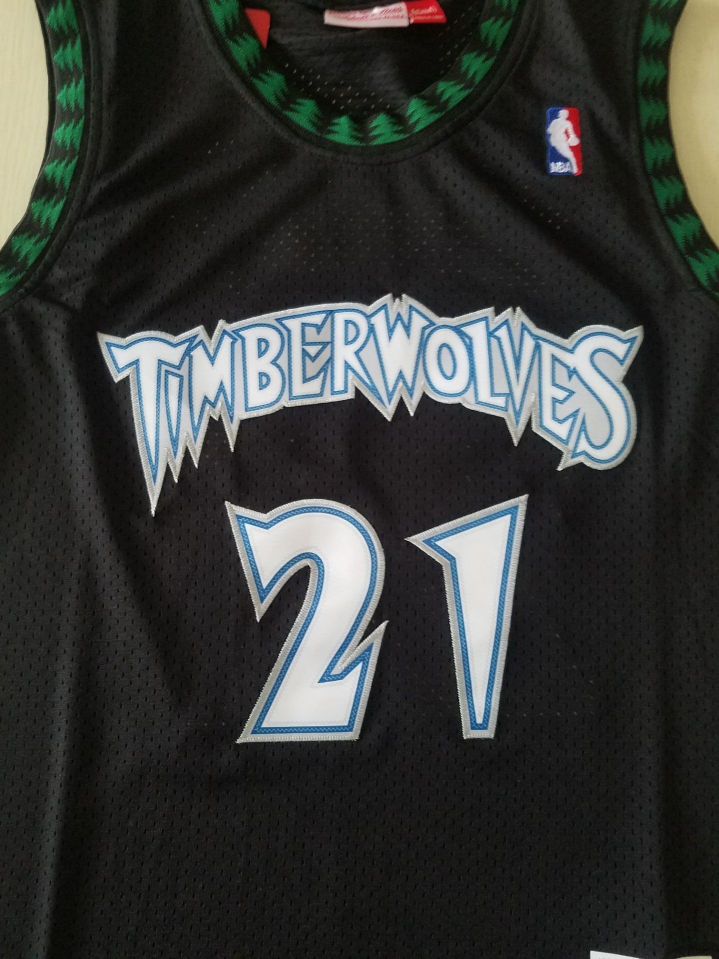 Men's Minnesota Timberwolves Kevin Garnett #21 Hardwood Classics Swingman Jersey