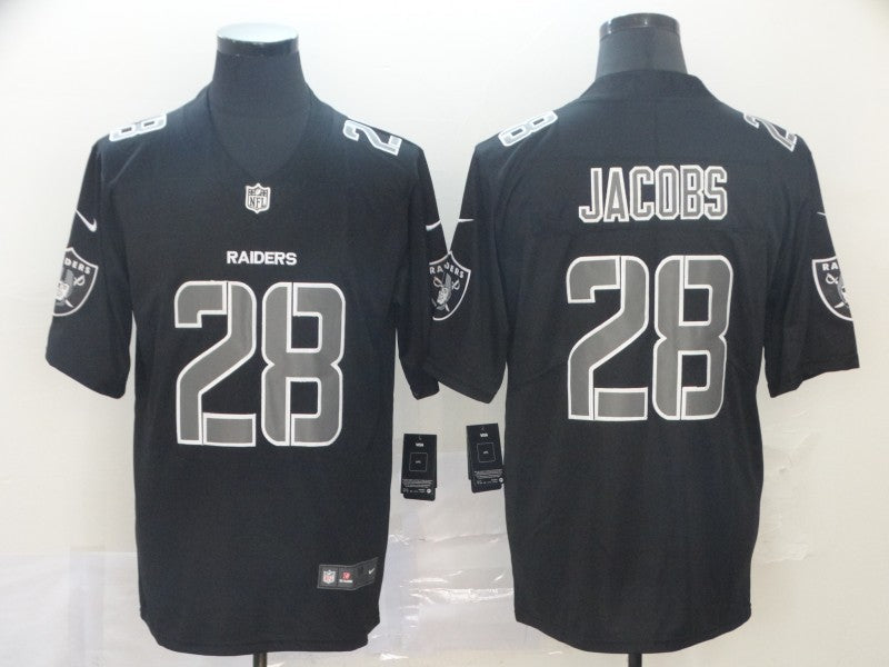 Men's Las Vegas Raiders Josh Jacobs #28 Black Player Jersey