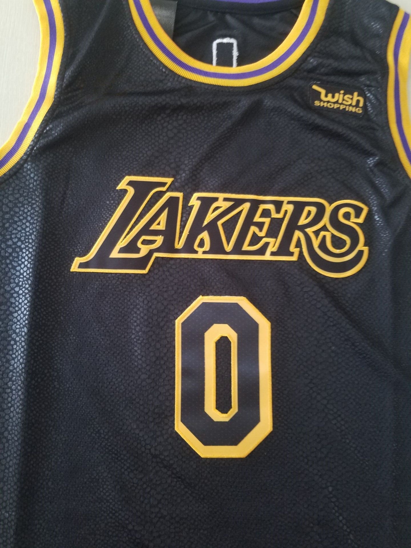 Men's Los Angeles Lakers Russell Westbrook Black City Edition Swingman Jersey