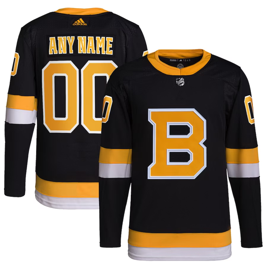 Men's Boston Bruins Fanatics Branded Black Custom Player Game Jersey