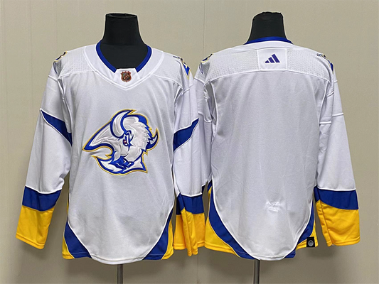 Men's Buffalo Sabres White Alternate Premier Breakaway Blank Jersey