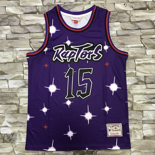 Men's Toronto Raptors Vince Carter Purple Hardwood Classics Swingman Jersey