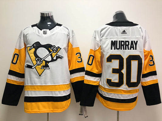 Men's Pittsburgh Penguins Matt Murray #30 White Player Game Jersey