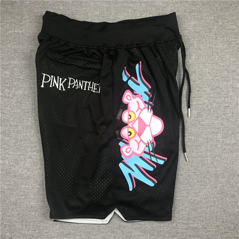 Men's Miami Heat Pink Panther Black Basketball Shorts