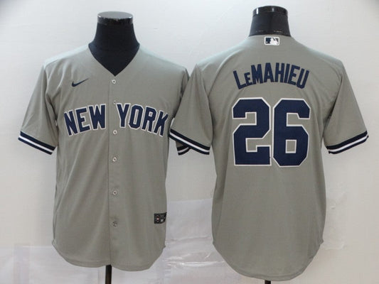 Men's New York Yankees DJ LeMahieu #26 Gray Replica Baseball Jersey