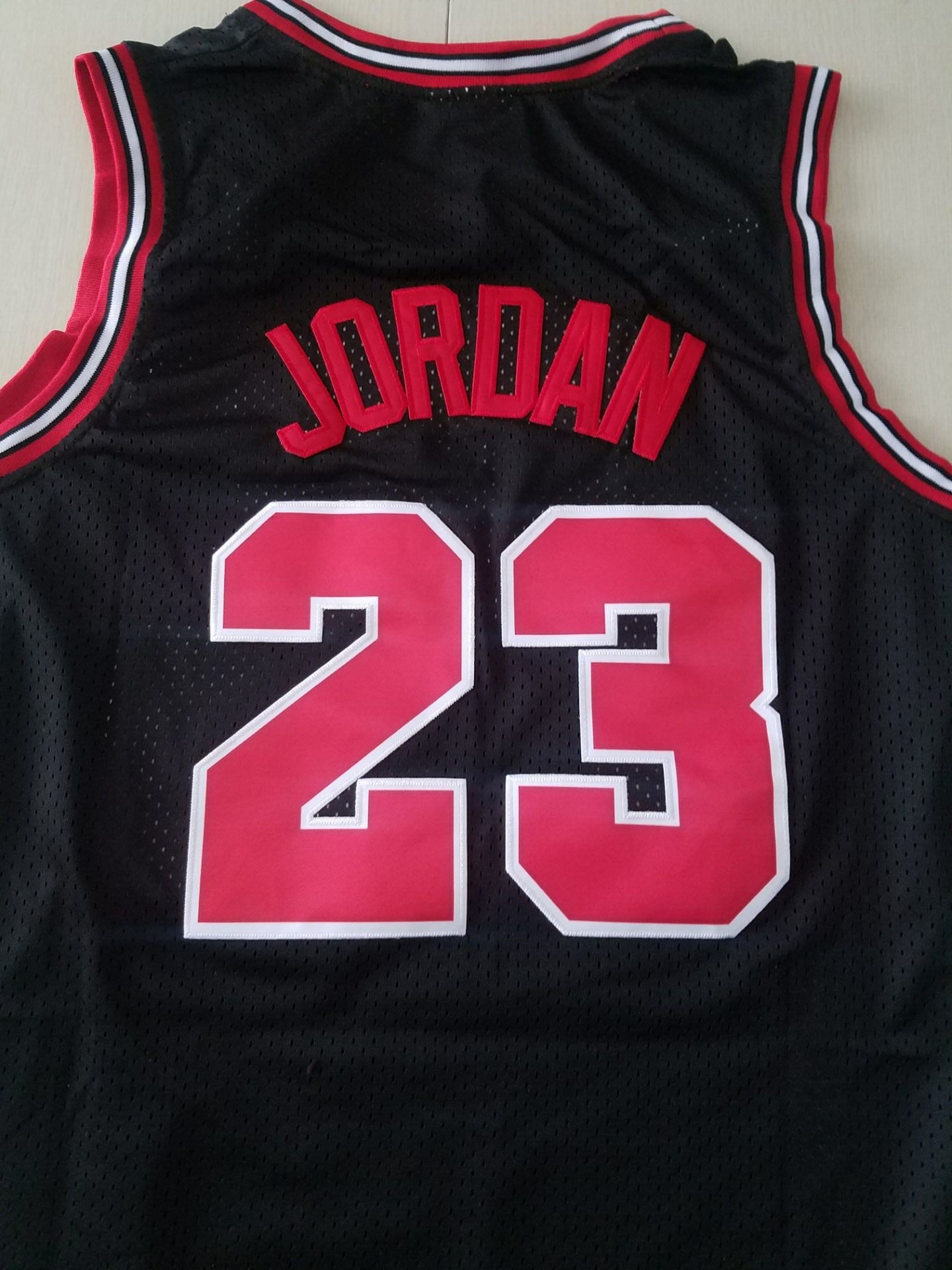 Men's Chicago Bulls Michael Jordan #23 Black 1997-98 Authentic Player Jersey