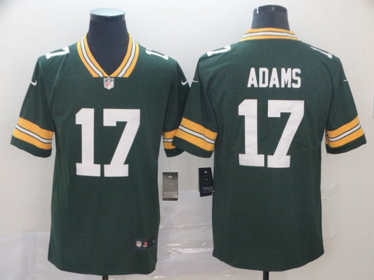 Men's Green Bay Packers Davante Adams #17 Green Team Game Jersey