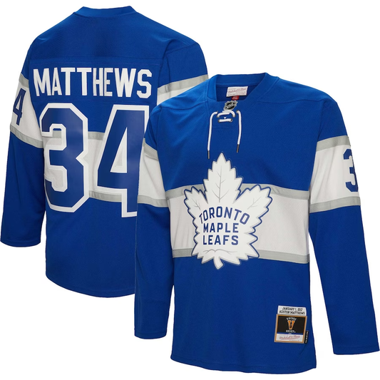 Men's Toronto Maple Leafs Auston Matthews #34 Blue Player Jersey