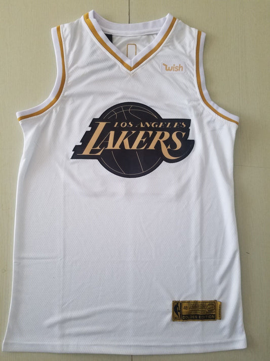 Men's Los Angeles Lakers LeBron James #23 White Swingman Jersey