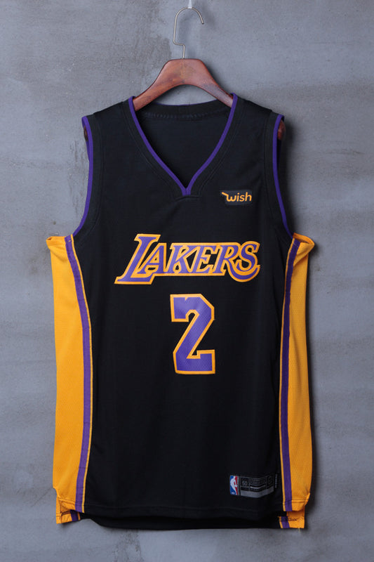 Men's Los Angeles Lakers Lonzo Ball #2 NBA Black Jersey