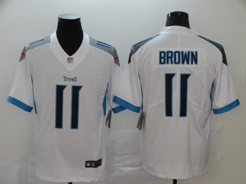 Men's Tennessee Titans A.J. Brown #11 White Game Jersey