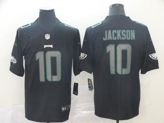 Men's Philadelphia Eagles Desean Jackson #10 Black Game Player Jersey