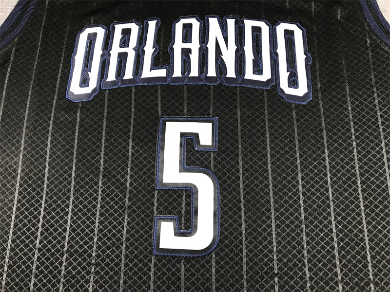 Men's Orlando Magic Paolo Banchero #5 Black 2022/23 Swingman Jersey - City Edition