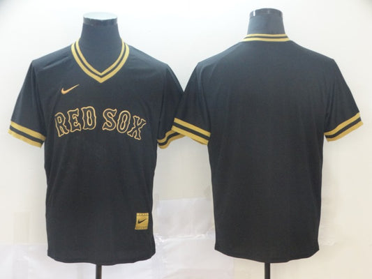 Men's Boston Red Sox Black Blank Jersey