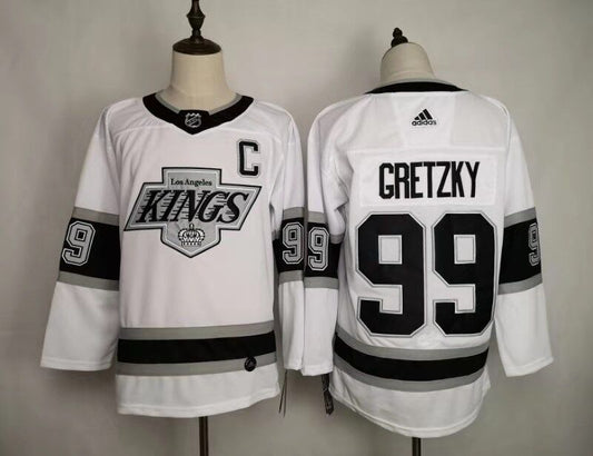 Men's Los Angeles Kings Wayne Gretzky Mitchell #99 White Breakaway Player Jersey