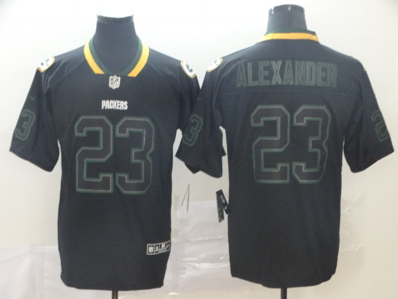 Men's Green Bay Packers Jaire Alexander #23 Black Game Jersey