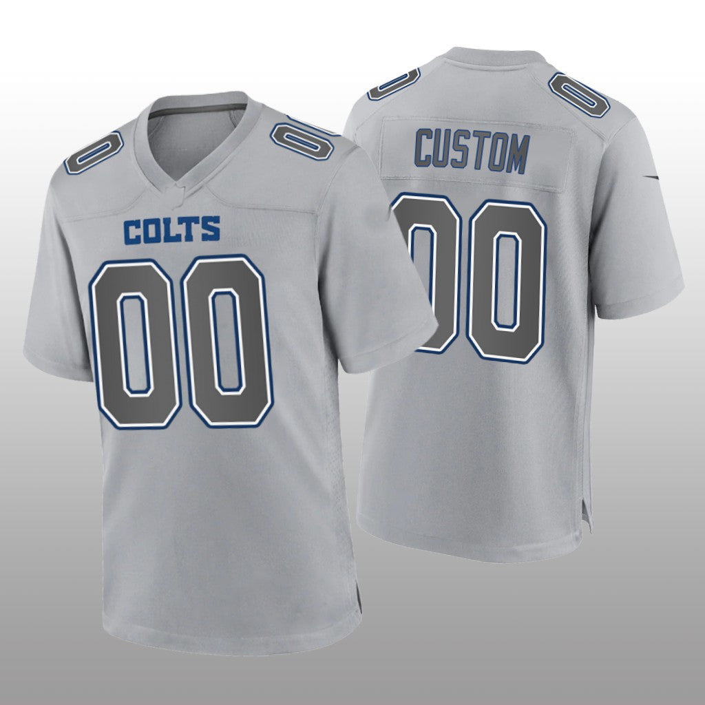 Custom Indianapolis Colts Gray Game Atmosphere Jersey Stitched Jersey Football Jerseys