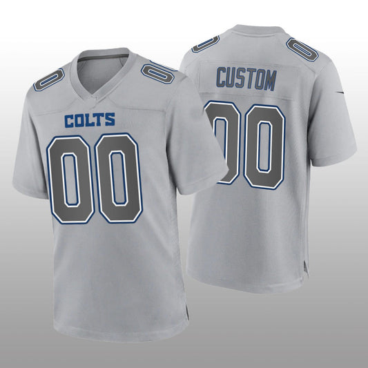 Custom Indianapolis Colts Gray Game Atmosphere Jersey Stitched Jersey Football Jerseys