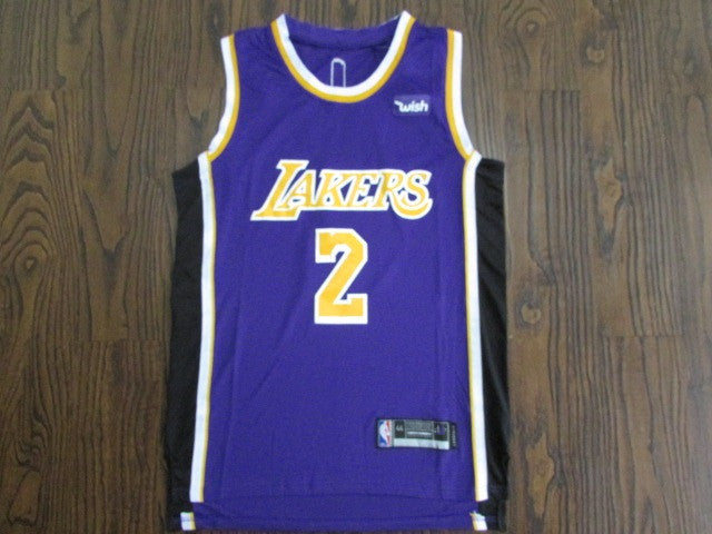 Men's Los Angeles Lakers Lonzo Ball #2 NBA Purple Jersey