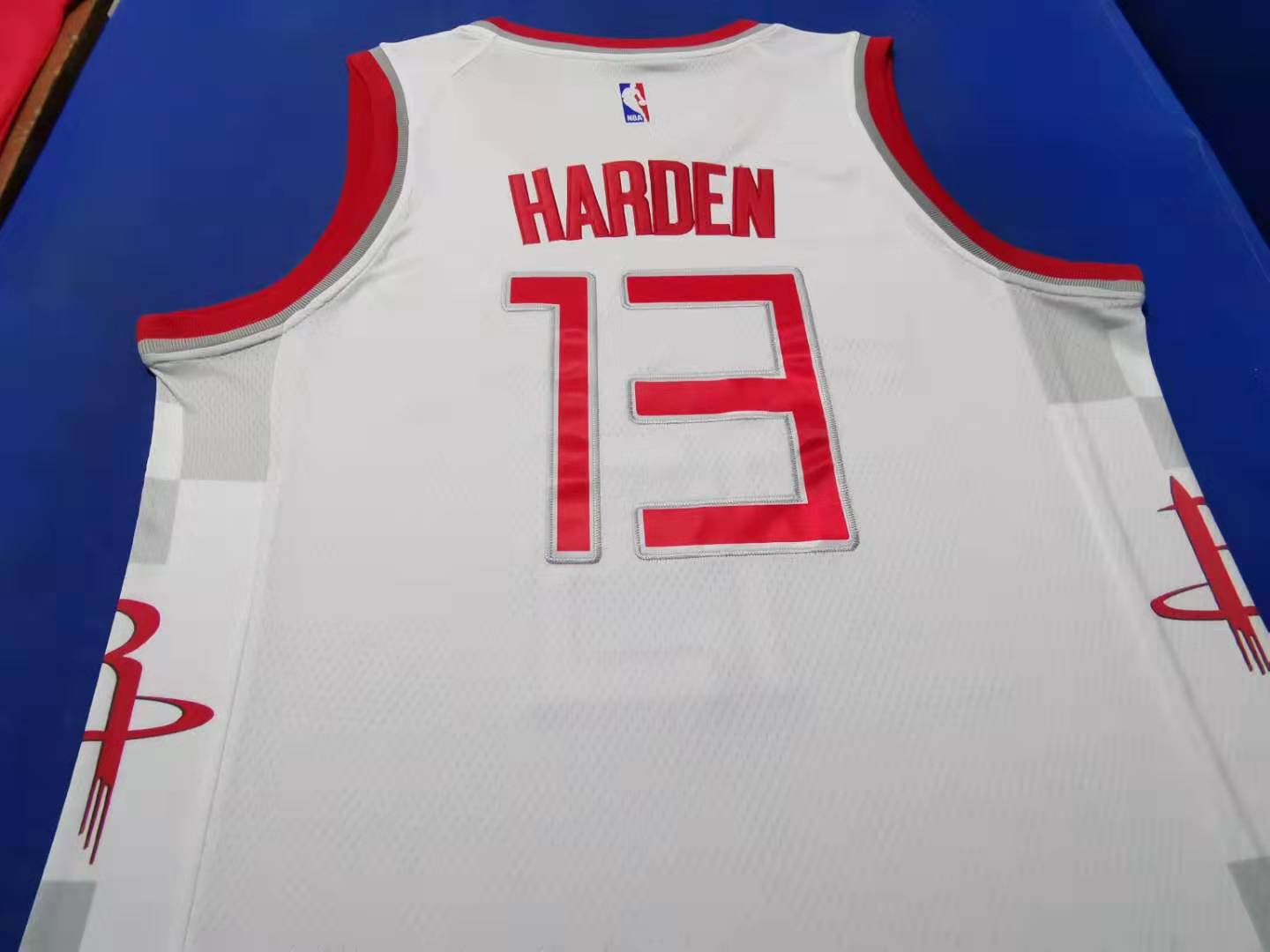 Men's Houston Rockets James Harden #13 NBA White City Edition Swingman Jersey