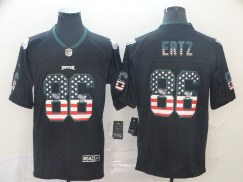 Men's Philadelphia Eagles Zach Ertz #86 Black Game Player Jersey