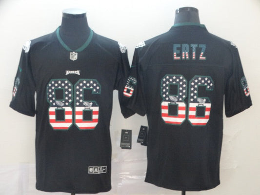 Men's Philadelphia Eagles Zach Ertz #86 Black Game Player Jersey